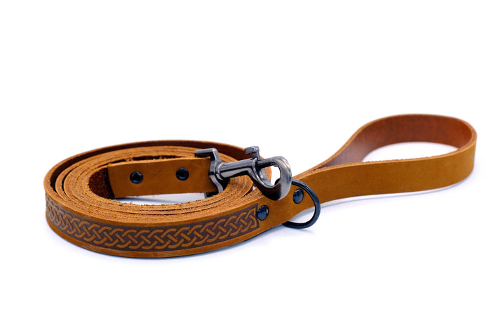 Celtic Sport Leather Collar and Leash Set, photo 3