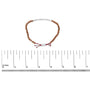 Pulsera bolo de estaciones con cuentas de arena en plata de ley, foto 6