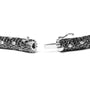 20 Ct. T.W. White and Treated Black Pavé-Set Diamond Eternity Snake Skin Style Tennis Bracelet in 18K White Gold, photo 4