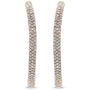 Aretes de aro de eternidad pavé por dentro y por fuera con diamantes de 6.90 ct. p.t. en oro rosa de 18K, foto 2