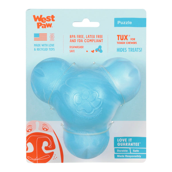 Tux Treat Toy for Dogs, Aqua Swirl, photo 2