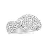 2 1/4 Ct. T.W. Cluster Diamond Ring in 18K White Gold
