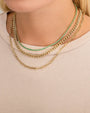 Collar de cadena barbada grande en oro de 14K, foto 4