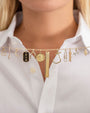 Collar de cadena de eslabón abierto en oro de 14K, foto 9