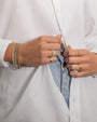 Pulsera de cadena barbada de eslabones grandes en oro de 14K, foto 8