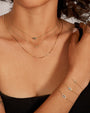 Pulsera con ojo turco de diamantes y zafiro en oro de 14K, foto 10