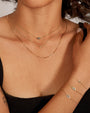 Collar de cadena de serpiente en oro de 14K, foto 7