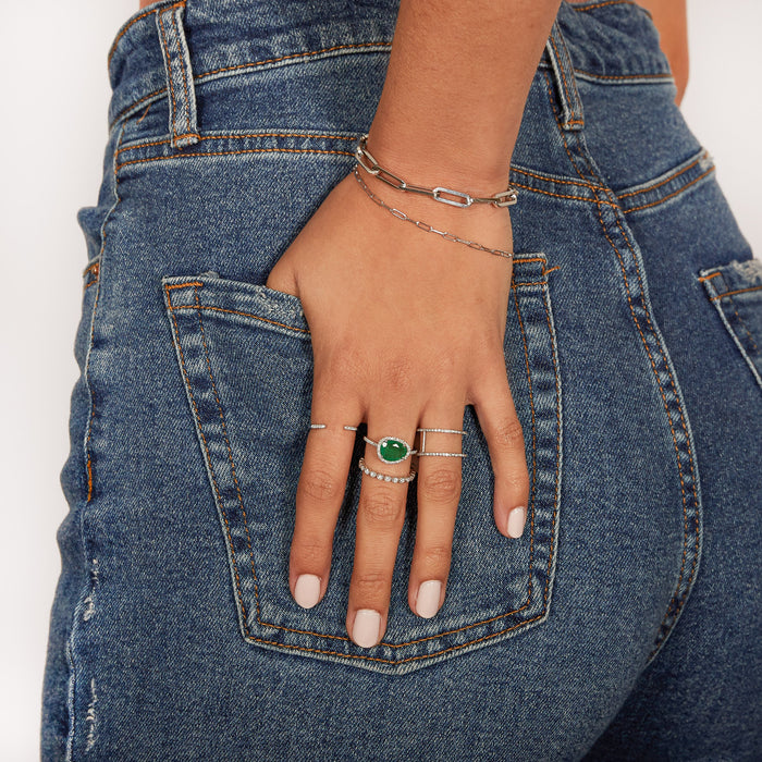 14K Gold Diamond Emerald Ring, photo 8