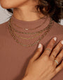 14K Gold Extra Large Open Link Chain Necklace, photo 9