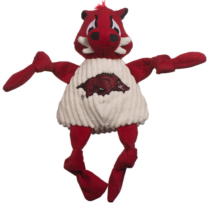 NCAA University of Arkansas, Tusk the Razorback Knottie, juguete de peluche para perro