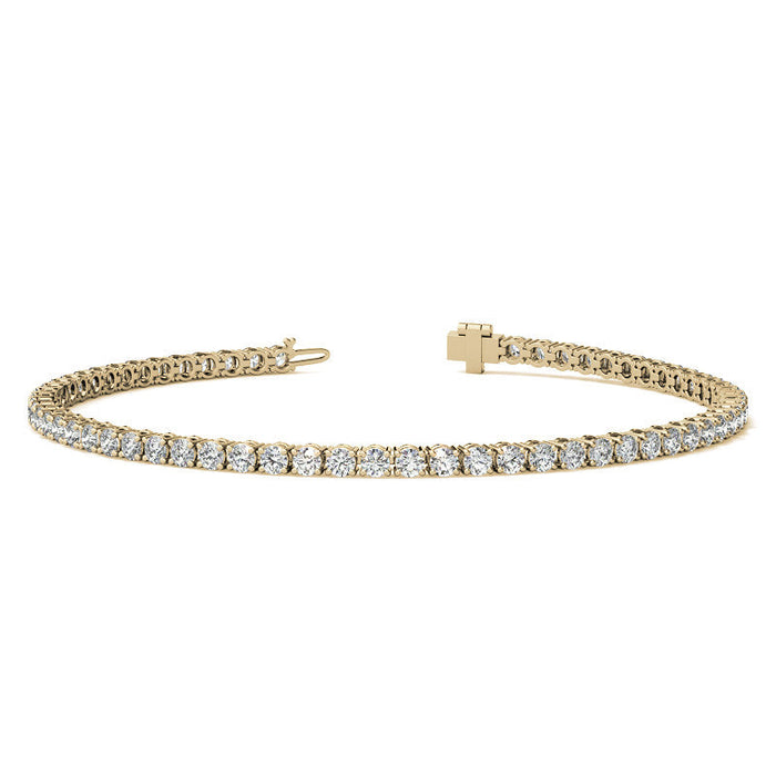 3.50 CTW Lab-Grown Diamond Tennis Bracelet in 14K Gold, photo 1