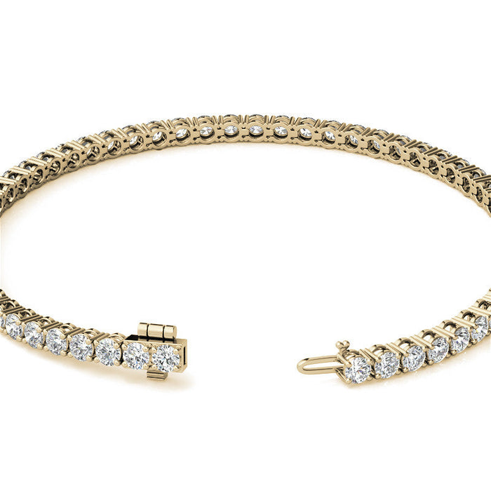 Pulsera tenis con diamantes cultivados en laboratorio de 12.00 CTW en oro de 14K, foto 6