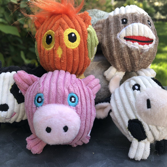 Wee Huggles Assorted Corduroy Ball Dog Toys, 5 Pack, photo 7