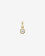 Dije de diamante en bisel en oro de 14K, foto 1