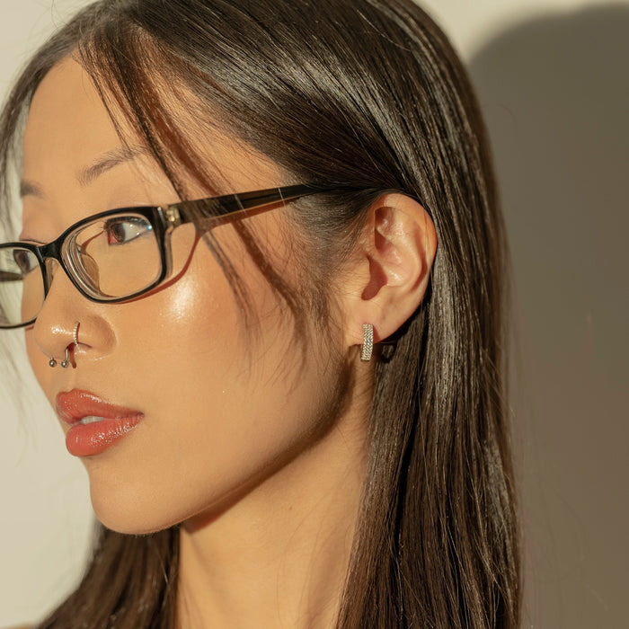 Bold Glam Cubic Zirconia Hoop Earrings, photo 6