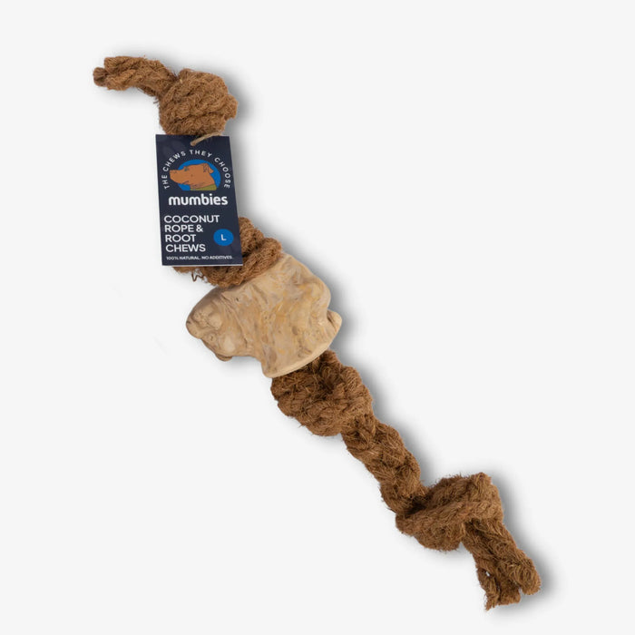 Cuerda de coco con mordedor de raíz de café para perro, foto 9