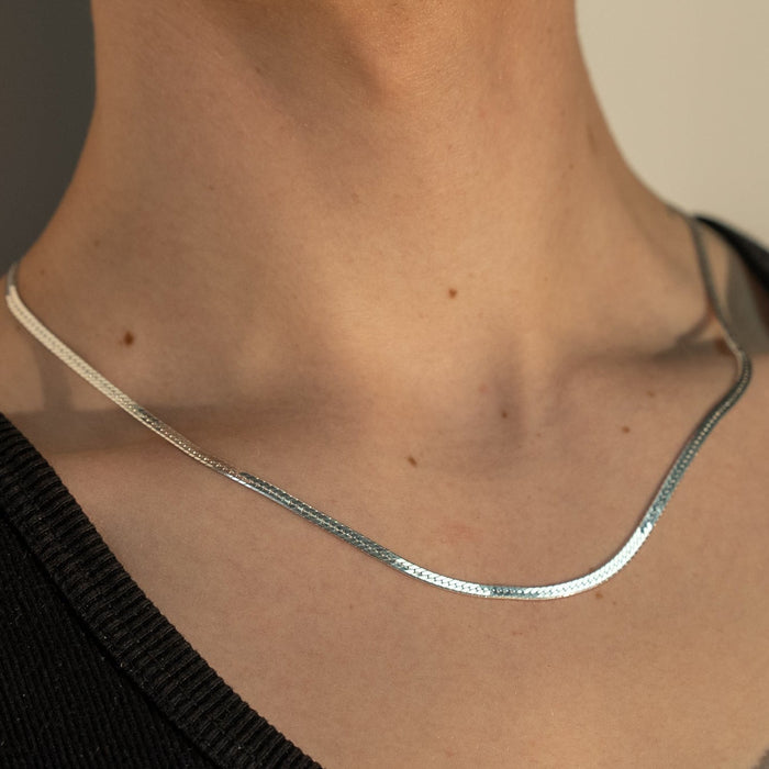 Men's Braided Flat Chain Necklace, photo 1