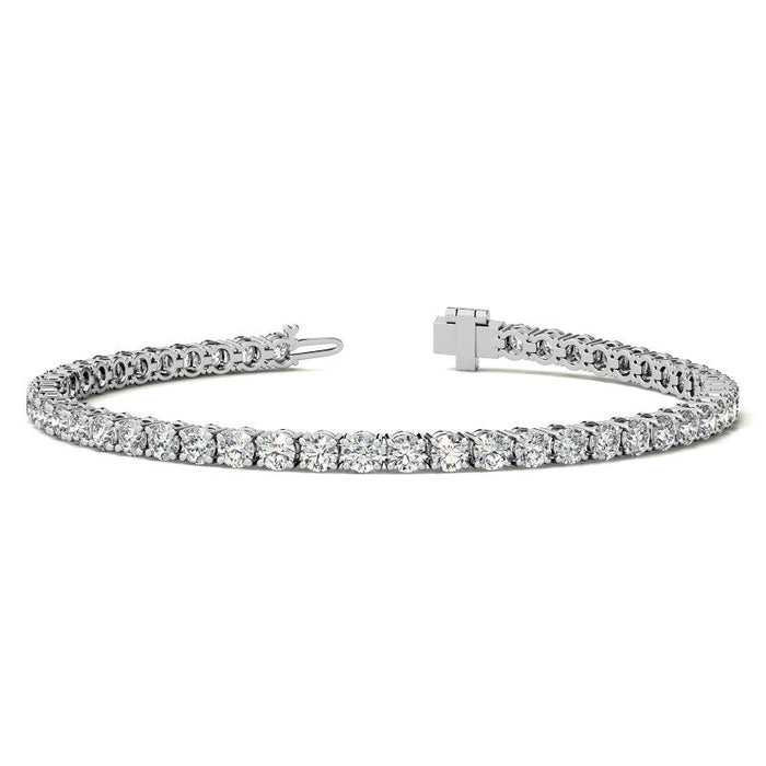 6 CTW Lab-Created Moissanite Bracelet in Gold-Plated Silver, photo 6