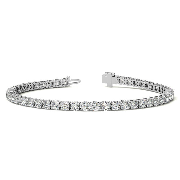 6 Ct DEW Lab-Created Sapphire Bracelet in Gold-Plated Brass, photo 1