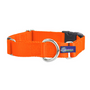 Collar martingala con hebilla para perro de nailon naranja neón, 5/8 pulg. y 1 pulg. de ancho, foto 1