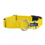 Collar martingala con hebilla para perro de nailon amarillo, 5/8 pulg. y 1 pulg. de ancho, foto 1