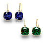 5.00 CTW Lab-Created Sapphire and Emerald Drop Earring Set, photo 1