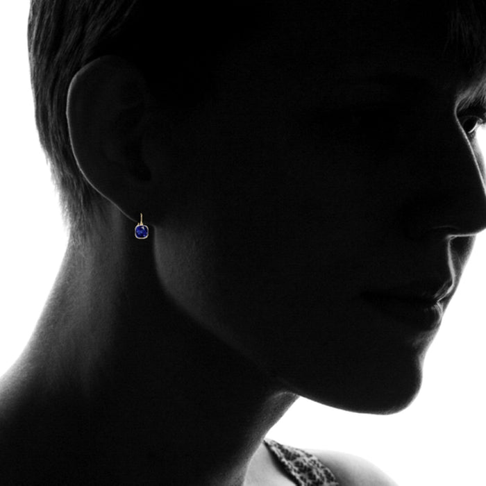 5.00 CTW Lab-Created Sapphire and Emerald Drop Earring Set, photo 7