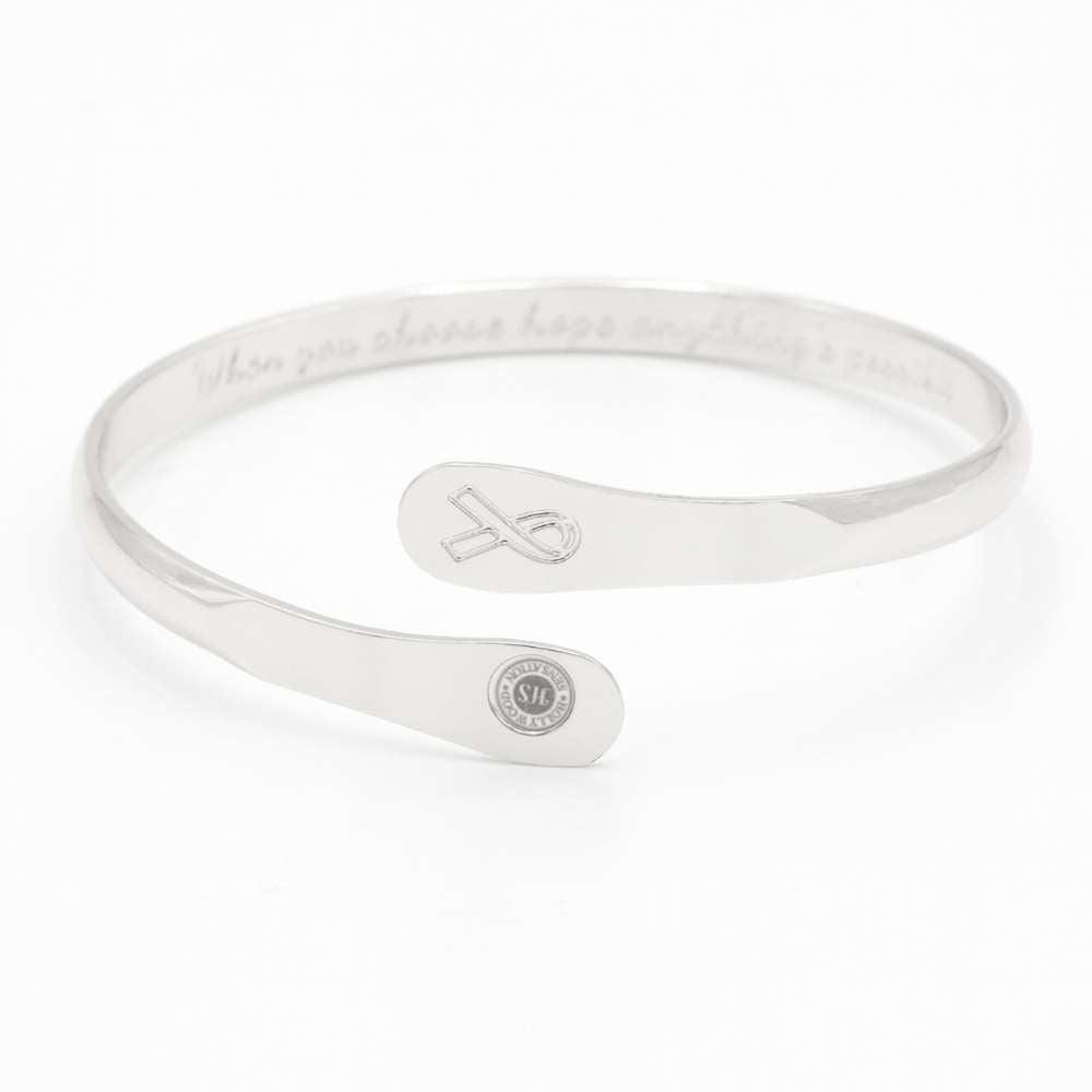 When You Choose Hope Anything's Possible Engraved Cuff, photo 1