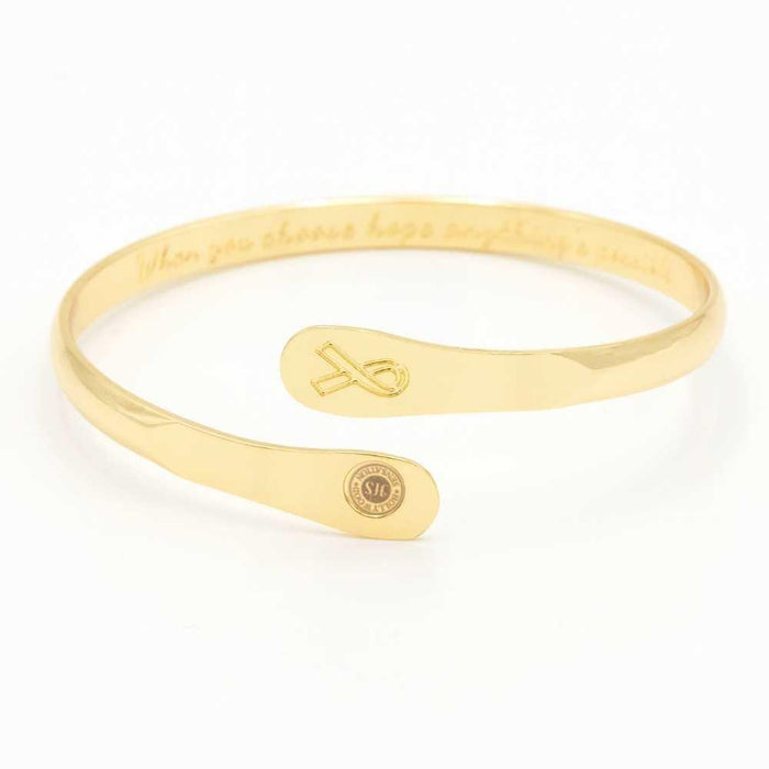 When You Choose Hope Anything's Possible Engraved Cuff, photo 2