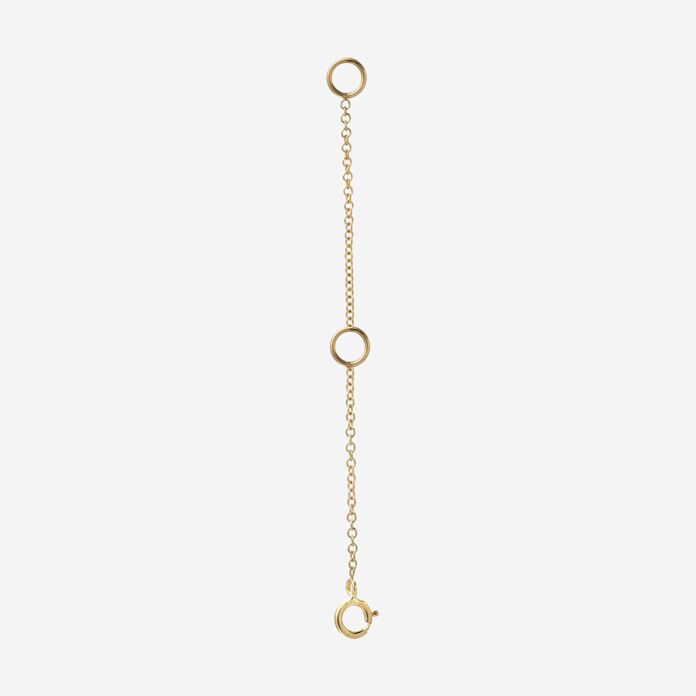 Extensor de cadena de eslabones tipo cable en oro de 14K, foto 1
