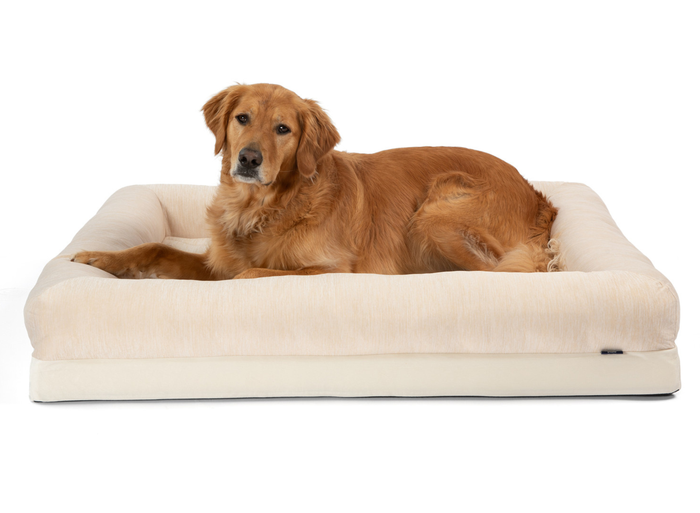 PupChill Cooling 4-Bolster Dog Bed, Arctic Sand, photo 11