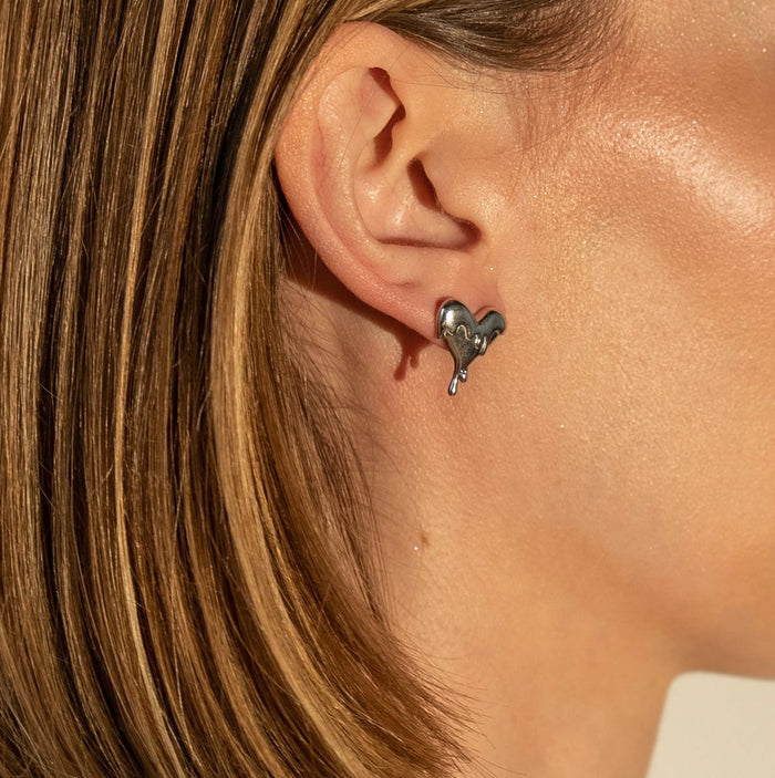 Cora Melting Heart Stud Earrings, photo 4