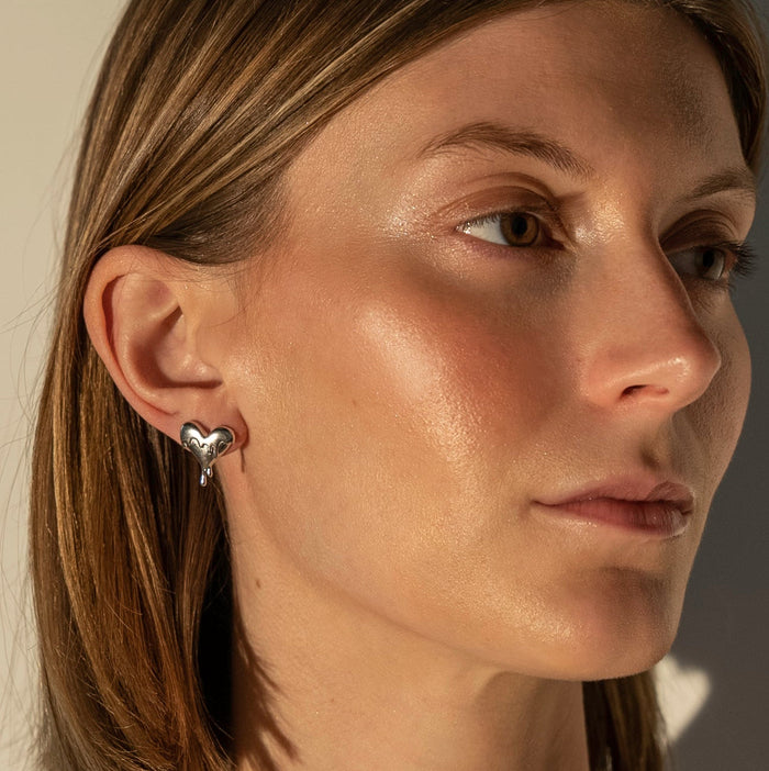 Cora Melting Heart Stud Earrings, photo 2