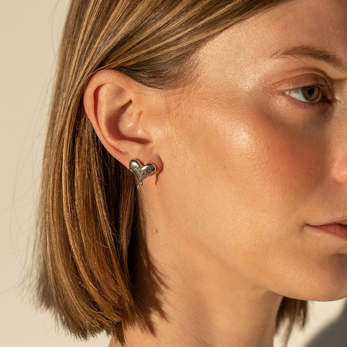 Cora Melting Heart Stud Earrings, photo 6
