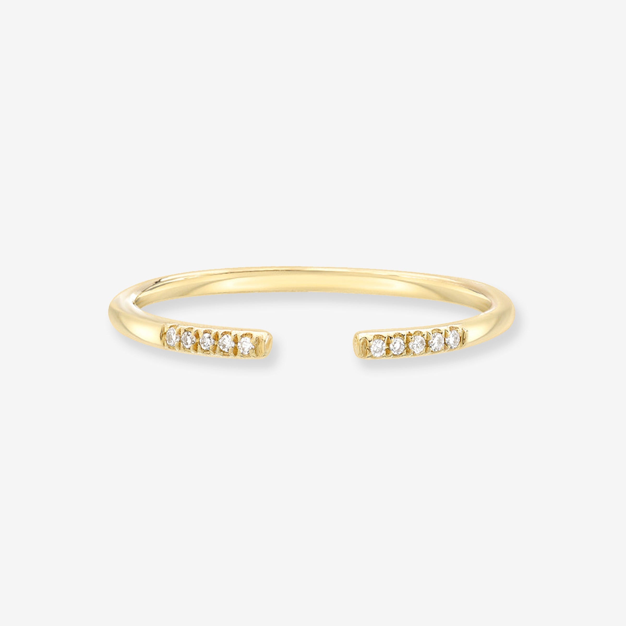 14K Gold Diamond Claw Ring, photo 1