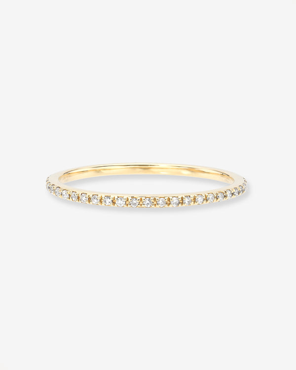 14K Gold Pave Diamond Eternity Band, photo 1