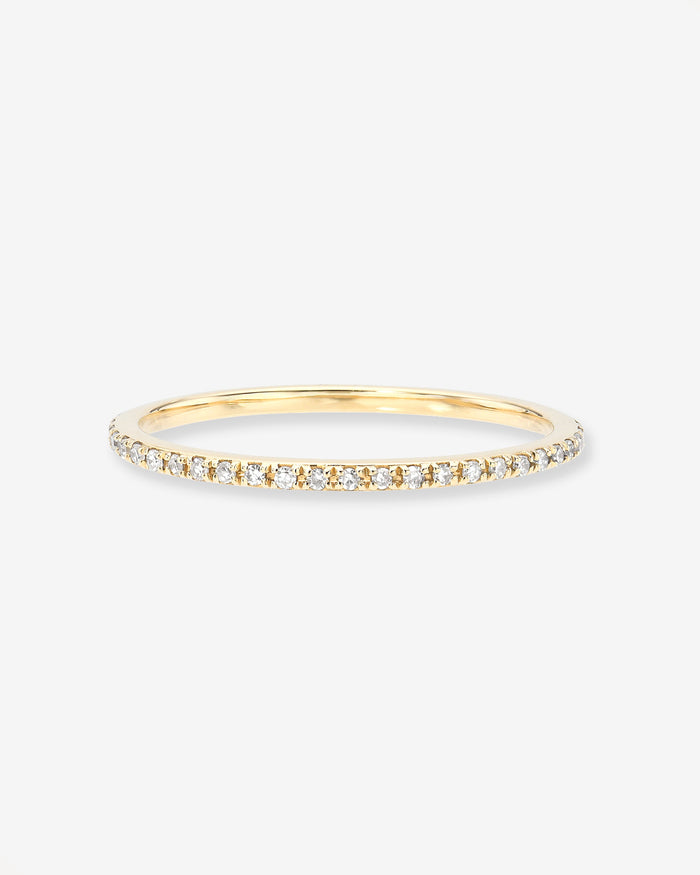 14K Gold Pave Diamond Eternity Band, photo 1