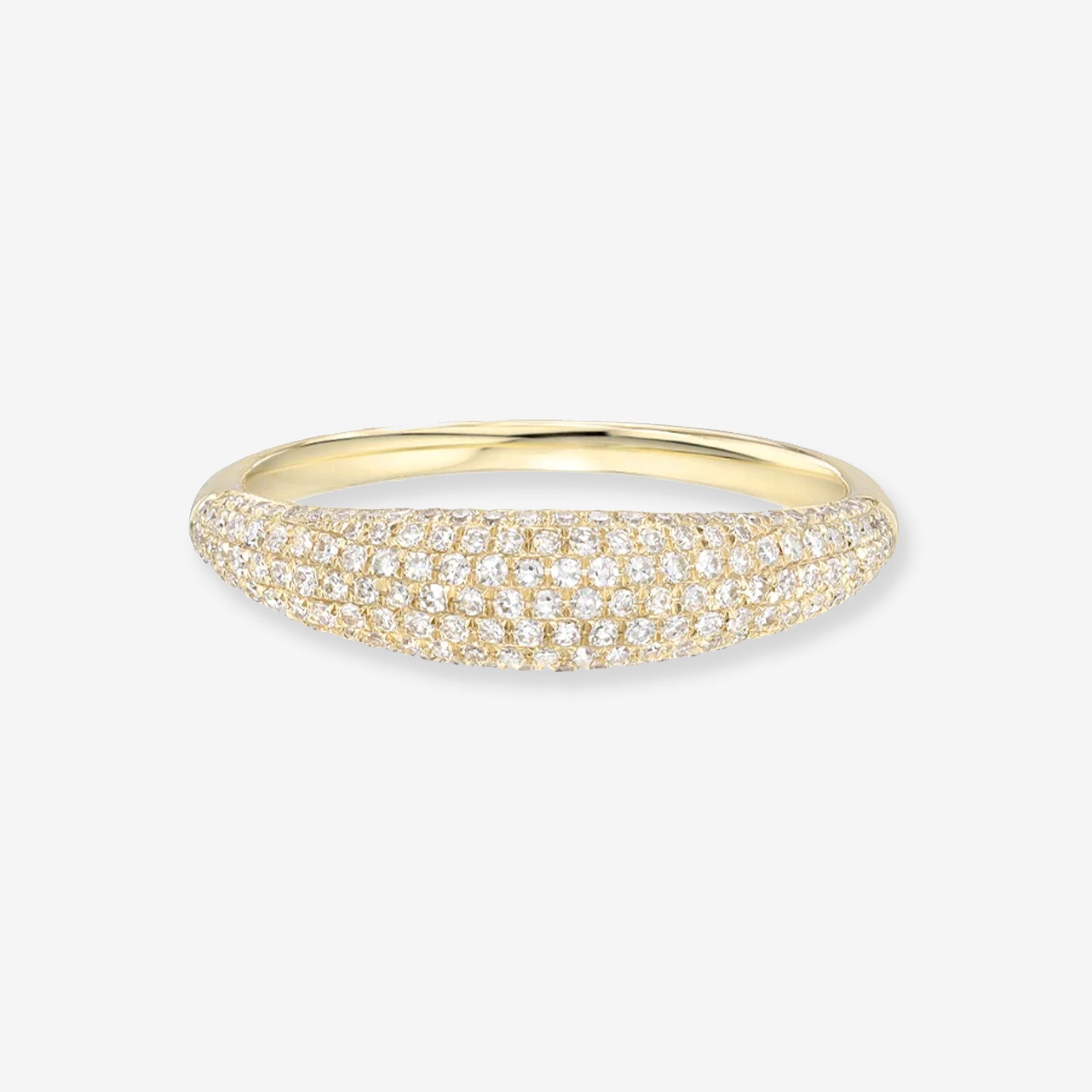 Diamond Pave Dome Ring, photo 1
