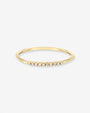 Anillo de segmento con diamantes en oro de 14K, foto 1