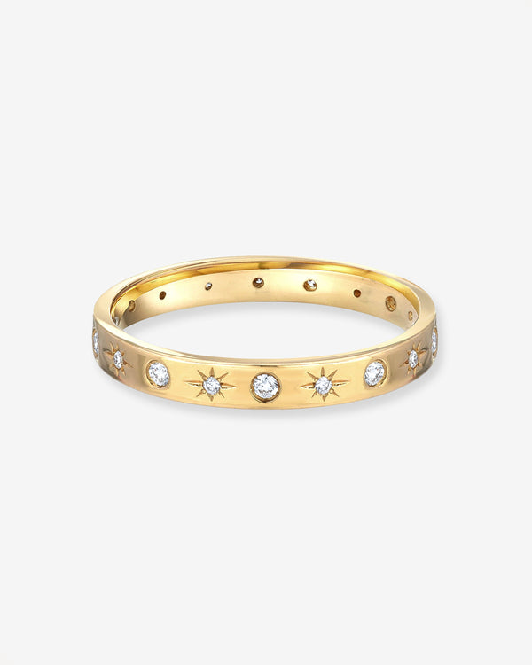 14K Gold Diamond Starburst Ring, photo 1