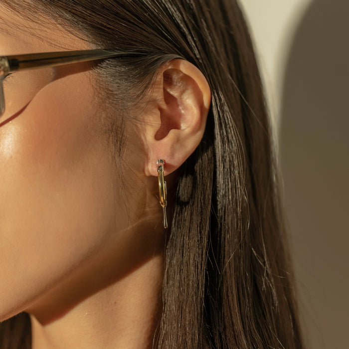 Dipped Two-Tone Hoop Earrings, photo 5