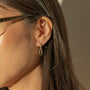 Aretes de aro Baby Paperclip Gem con zirconia cúbica, foto 4