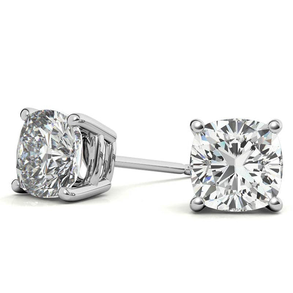 2.00 CTW Lab-Created Moissanite Earrings in Sterling Silver, photo 1