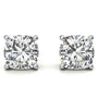 1.50 CTW Lab-Grown Diamond Earrings in Gold-Plated Silver, photo 2