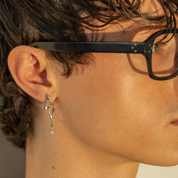 Men's Ember Cubic Zirconia Earrings, photo 2