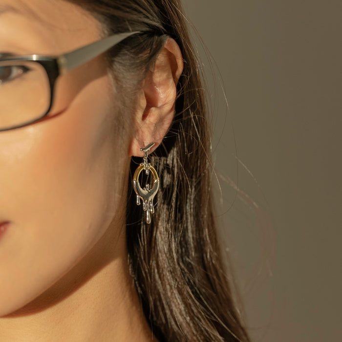 Equinox Two-Tone Earrings, photo 4