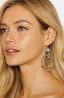 Vintage Boho Dangle Hoop Earrings, photo 3
