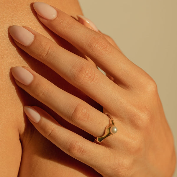 Fluid Freshwater Pearl Ring, photo 2