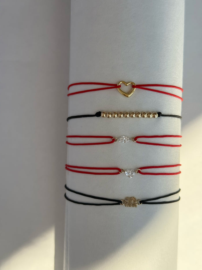 Pulsera Fortune de hilera de cuentas en oro de 14K, foto 4