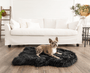 PupRug Curve Faux Fur Orthopedic Dog Bed, Midnight Black, photo 4